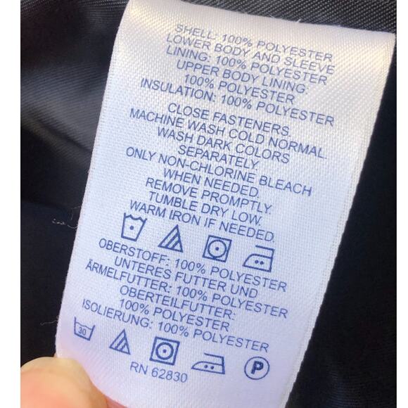 Lands' End Women's Black Jacket Large 14-16 - Picture 10 of 11